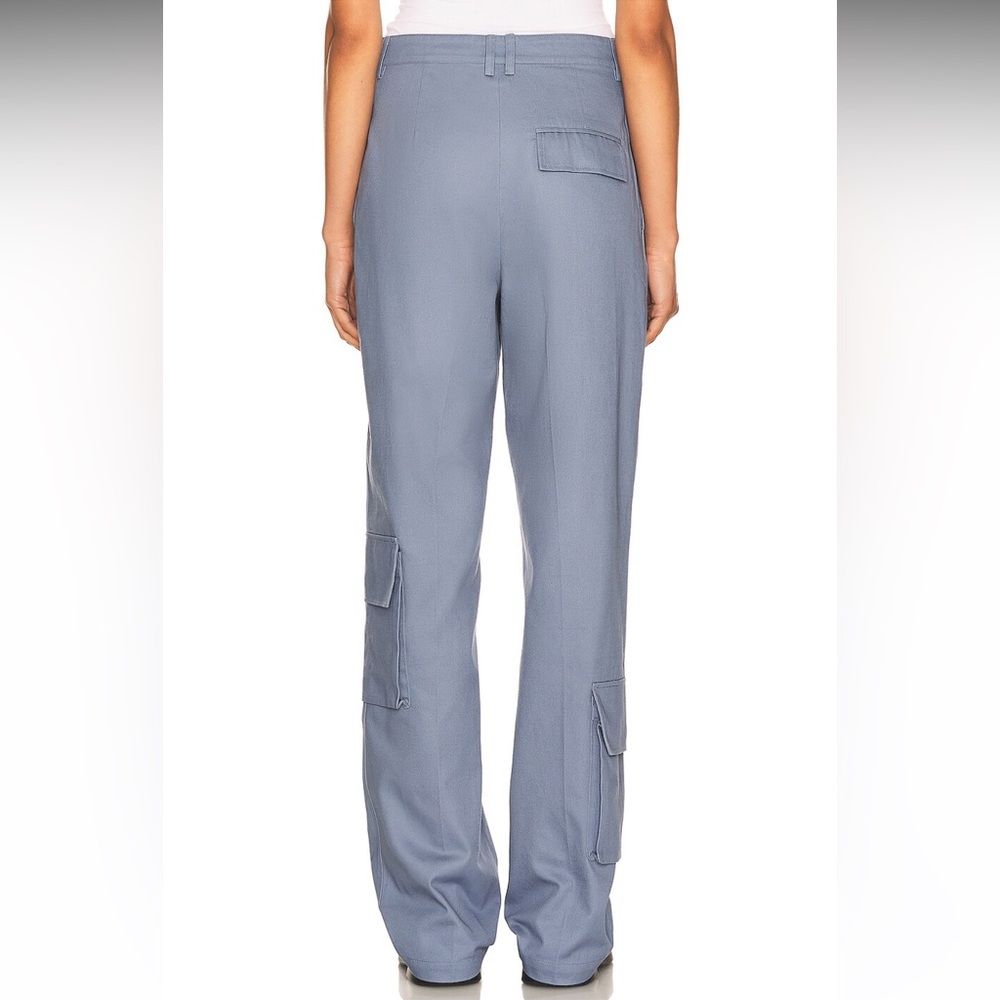 HELSA NWT Blue Gray High-Waisted Chino Cargo Trousers - Picture 4 of 11